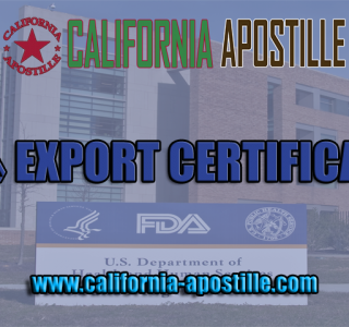 FDA Export Certificates